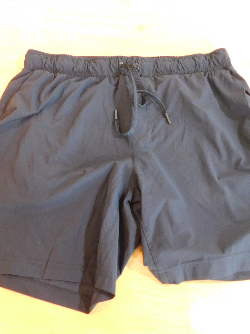 Jockey Men's Black Athletic Drawstring Swim/Workout Shorts